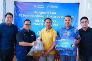 Dari Kolong Tol untuk Ketahanan Pangan, PT Pelindo Sinergi Lokaseva Panen Perdana TJSL Nila Berdaya