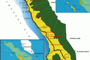 Peta Kabupaten Pesisir Selatan