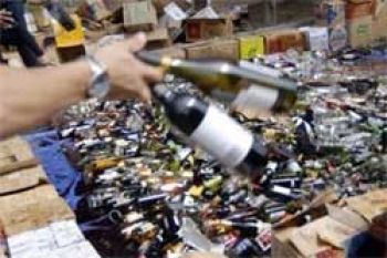 Minuman Beralkohol Rp1,2 Miliar Dimusnahkan