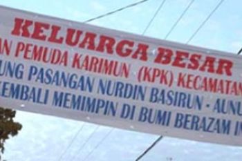 Spanduk Pilkada Karimun