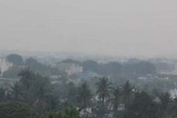Kabut Asap Selimuti Kota Tanjung Balai Karimun 