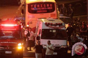 Polisi Brazil tembak mati pembajak bus komuter