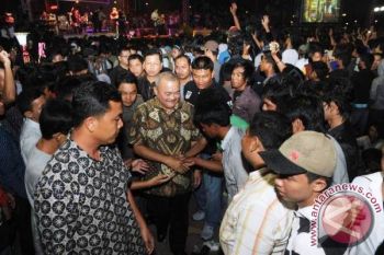 Gubernur Sumsel Tahun Baru di BKB