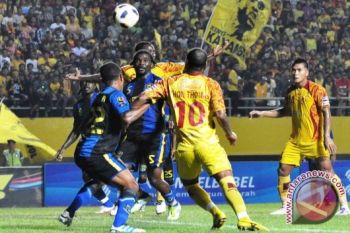 Sriwijaya FC menang 1 - 0 lawan  Persiram 