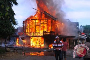 Empat ruko di Pagaralam terbakar