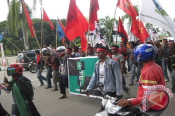 Aksi Demo Lanjutan Di Kendari Berjalan Aman