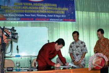 Kepala Biro ANTARA Sumsel diserahterimakan