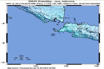 No reports of damages, casualties in Ujung Kulon earthquake