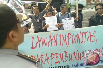 Jurnalis Palu Datangi Polda Sulteng 