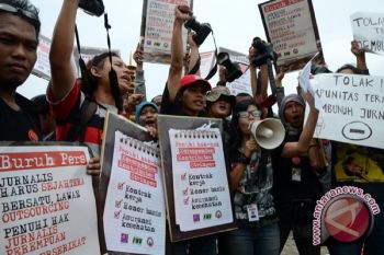 Wartawan Sumsel gelar aksi simpatik 