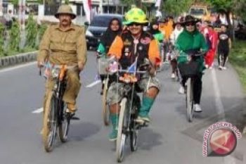 Ratusan pesepeda Yogyakarta kampanyekan budaya bersepeda