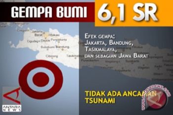 448 bangunan rusak akibat gempa Sukabumi 