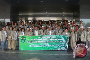 Yahya Anja Ikut Lepas Kontingen Pesparawi X Kaltim 