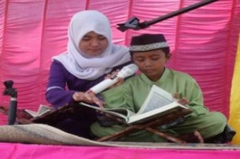 Dua Bersaudara Juara MTQ/Foto Rusdianto
