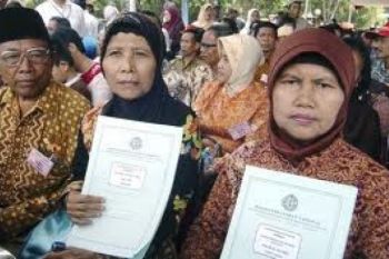 1.350 Warga akan Terima Sertifikat Tanah Gratis
