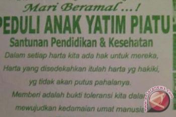 Sumbangan lewat media massa harus transparan