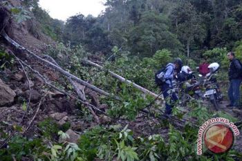 Jalan ke Tolitoli putus karena longsor