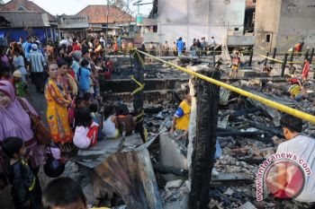 Akibat kompor meledak pemukiman padat nyaris kebakaran 