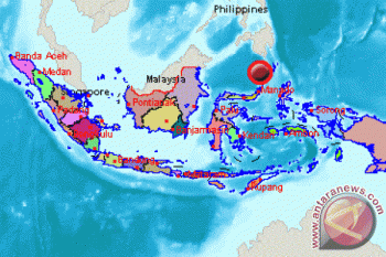 Gempa 5,5 SR guncang Kepulauan Sangihe, Sulawesi Utara