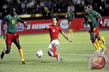 Kesebelasan Indonesia Imbang Lawan Kamerun