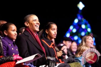  Keluarga Obama bersiap rayakan Natal
