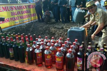 Gelar Pasukan Pengaman Natal Diakhiri Pemusnahan Miras