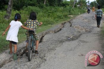 Jalan Menuju Kecamatan Pedalaman Barito Utara Rusak 