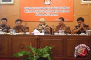 16 Parpol Kulon Progo tidak lolos verifikasi