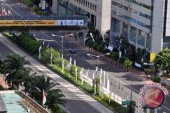 Jalanan Jakarta Lengang Saat Hari Tahun Baru