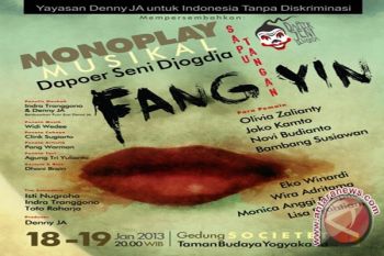 Aburizal saksikan pentas teater Monoplay di Yogyakarta 