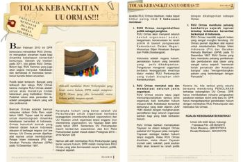 KKB Desak Pemerintah dan DPR Cabut UU Ormas
