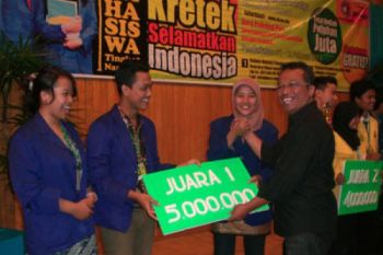 UNY Juara Lomba Debat "Selamatkan Kretek"
