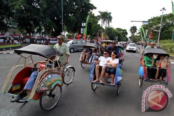 70 tukang becak Yogyakarta ikut kontes pariwisata