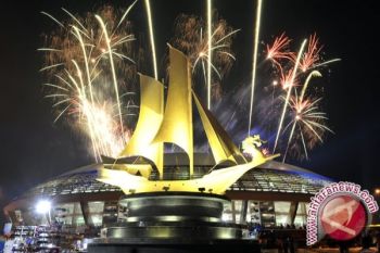 Idul Fitri - Kembang Api Warnai Malam Takbiran Muara Teweh 
