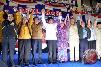 Cici Paramida meriahkan deklarasi calon gubernur Sumsel