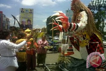 Pawai Ogoh-Ogoh di Bandarlampung