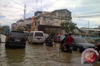 Warga Sekip Palembang kebanjiran