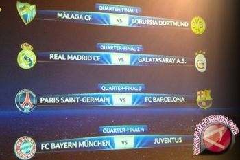  Jadwal pertandingan perempat final Liga Champions