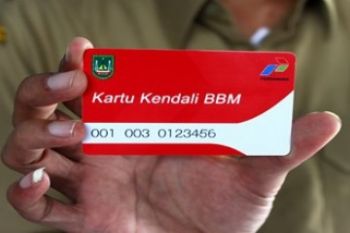 Kartu Kendali BBM/Foto Joko Sulistyo