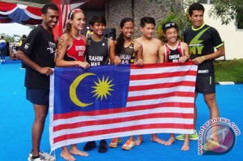 Malaysia borong kategori mini sprint kejuaraan triathlon