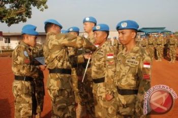 Prajurit TNI Terima Medali PBB di Haiti