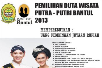 30 peserta masuk final pemilihan putra-putri Bantul