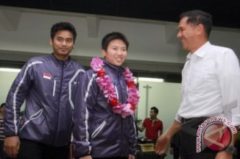 Tim bulutangkis Indonesia sementara unggul 1-0 atas China