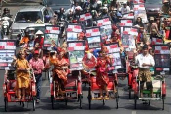 Kesenian Tradisional Ramaikan Kampanye Bersama di Temanggung