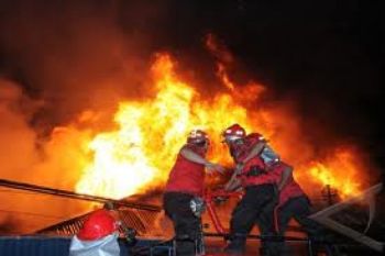 Los Pasar Banjarsari Terbakar