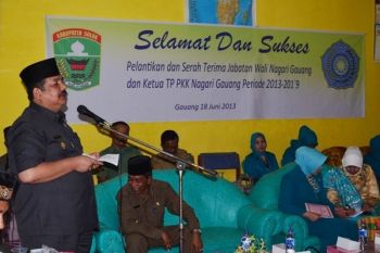 Wabup Solok: Kesejahteraan Warga Tergantung Kinerja Wali Nagari