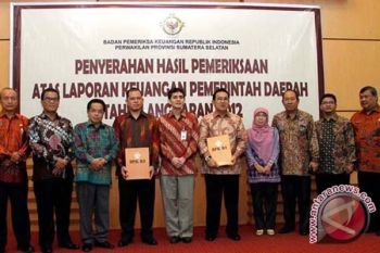 Kota Palembang raih opini WTP dari BPK