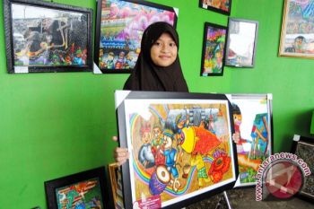 Haura, dari melukis berharap ketemu Presiden