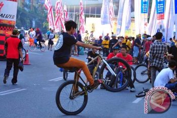 Warga Palembang manfaatkan kawasan hari bebas kendaraan 