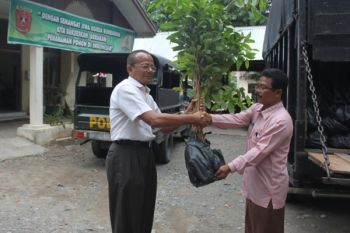 Garuda Bantu Bibit Pohon Penghijauan di Agam